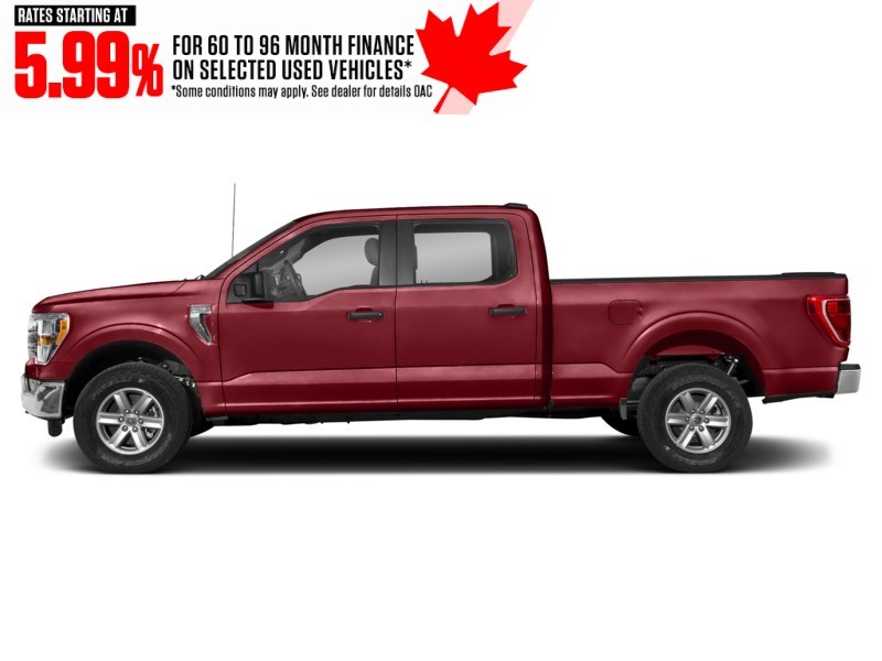 2022 Ford F-150 XLT 4WD SuperCrew 5.5' Box Rapid Red Metallic Tinted Clearcoat  Shot 3