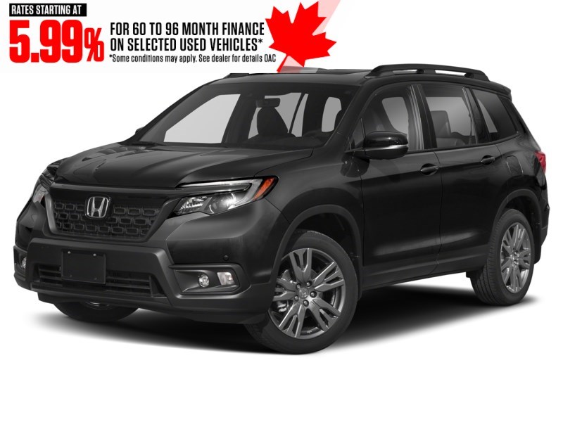 2021 Honda Passport EX-L AWD Crystal Black Pearl  Shot 4
