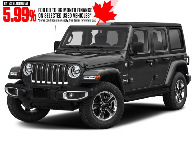 2019 Jeep Wrangler Unlimited Sahara 4x4 Black  Shot 1