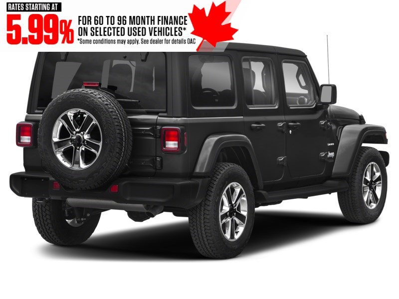 2019 Jeep Wrangler Unlimited Sahara 4x4 Black  Shot 6