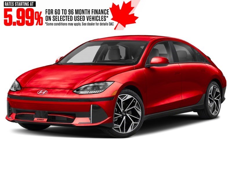 2024 Hyundai IONIQ 6 Preferred AWD Long Range Ultimate Red  Shot 4